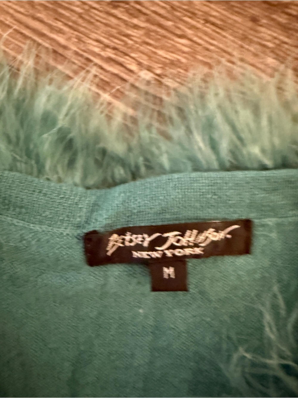 Betsey Johnson Vintage Black Label Wool Cashmere Wrap Sweater - Picture 2 of 7